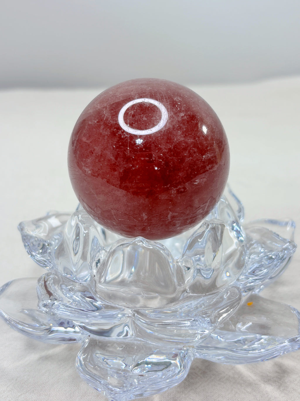 Strawberry Quartz Crystal Sphere