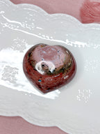 Pink & Red Sea Jasper Heart