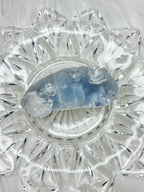 Rare Blue Sugar Apophyllite Crystal, Natural Cubic Ice Apophyllite Specimen