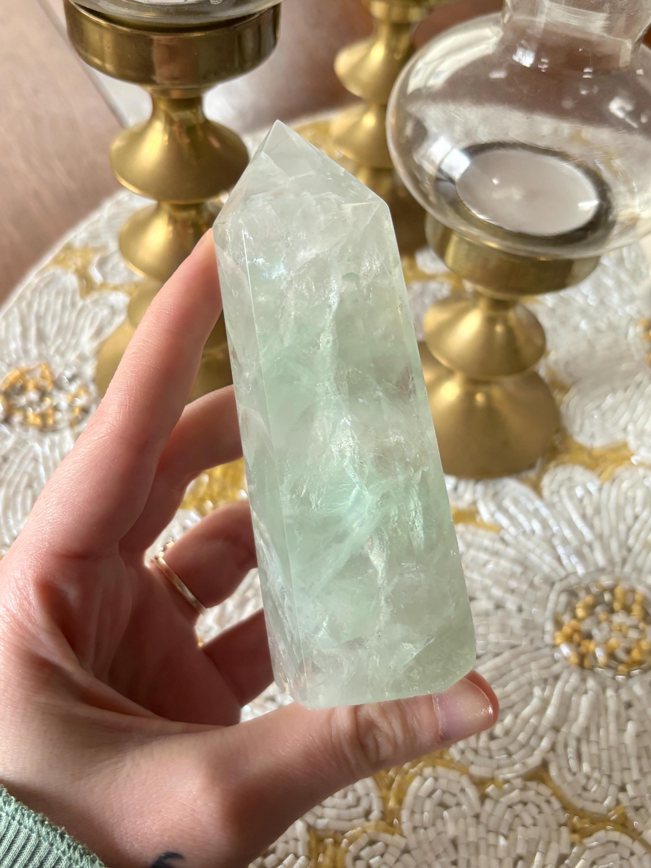 Glassy Green Fluorite Tower