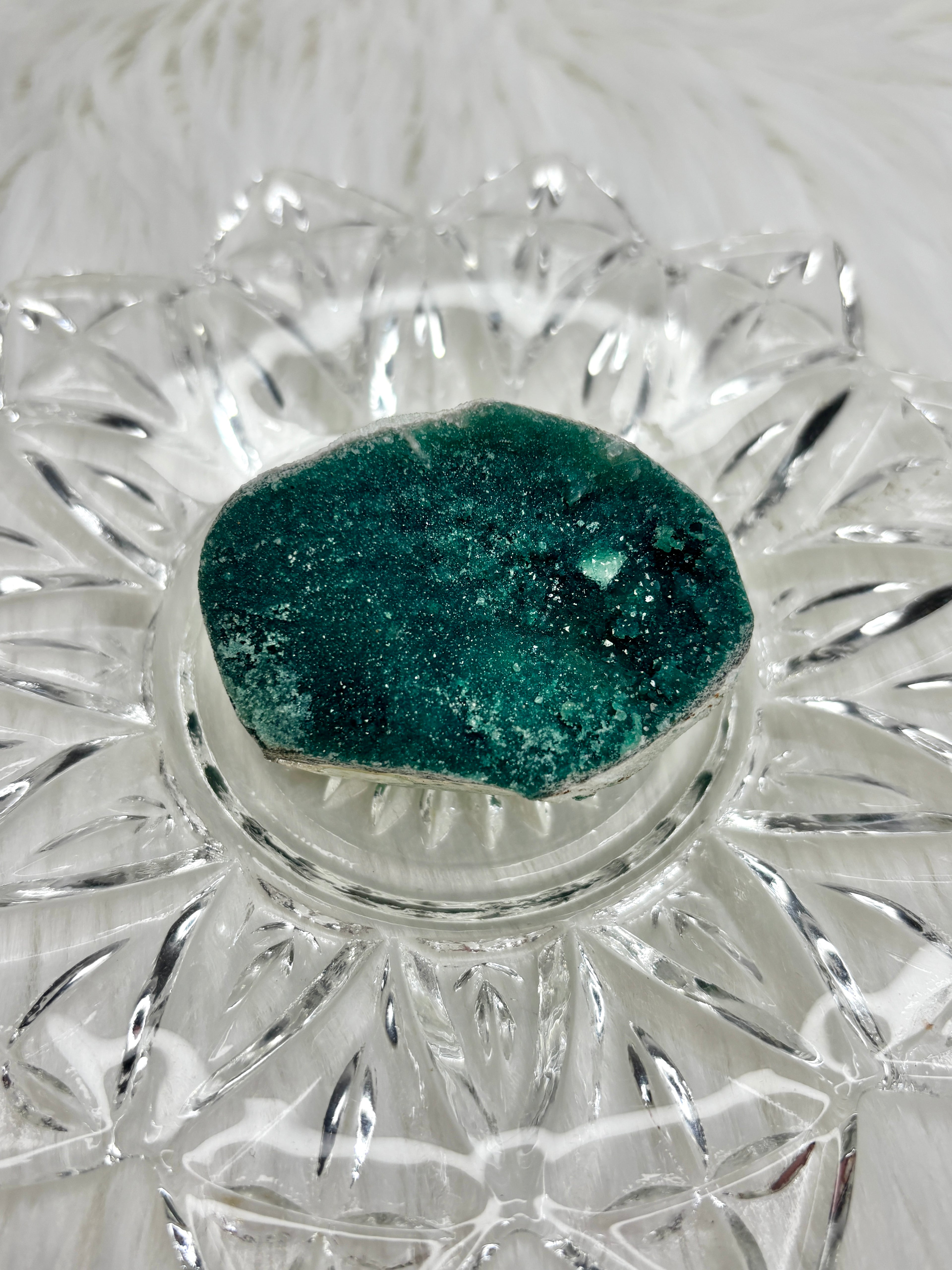 Green Sugar Apophyllite Crystal, Raw Natural Marshy Apophyllite Matrix, Mineral Specimen Collectable