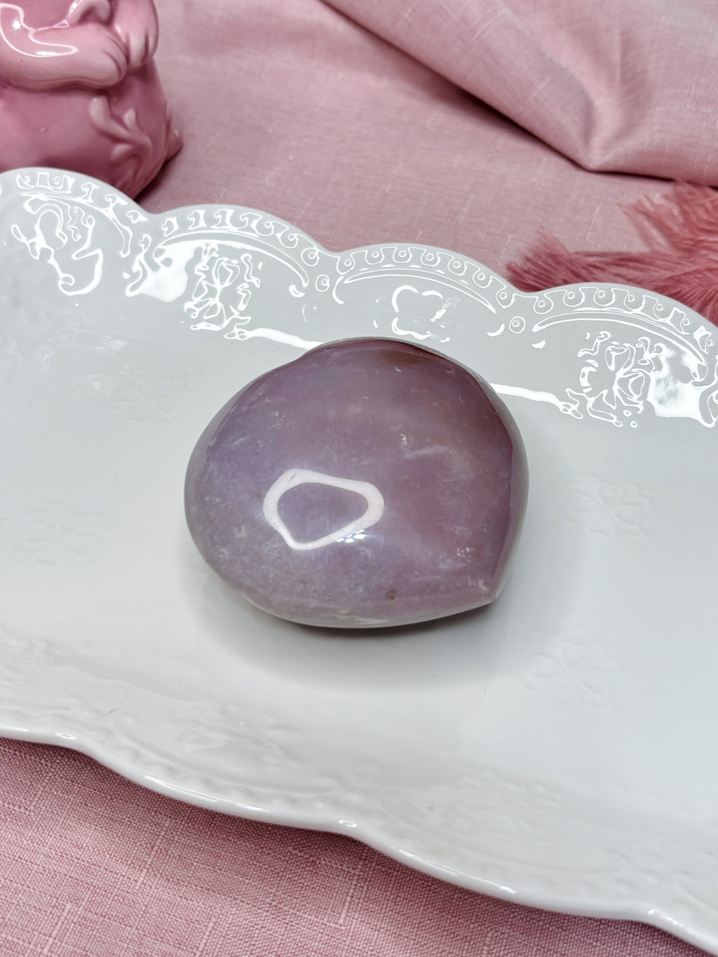 Lavender Sea Jasper Heart