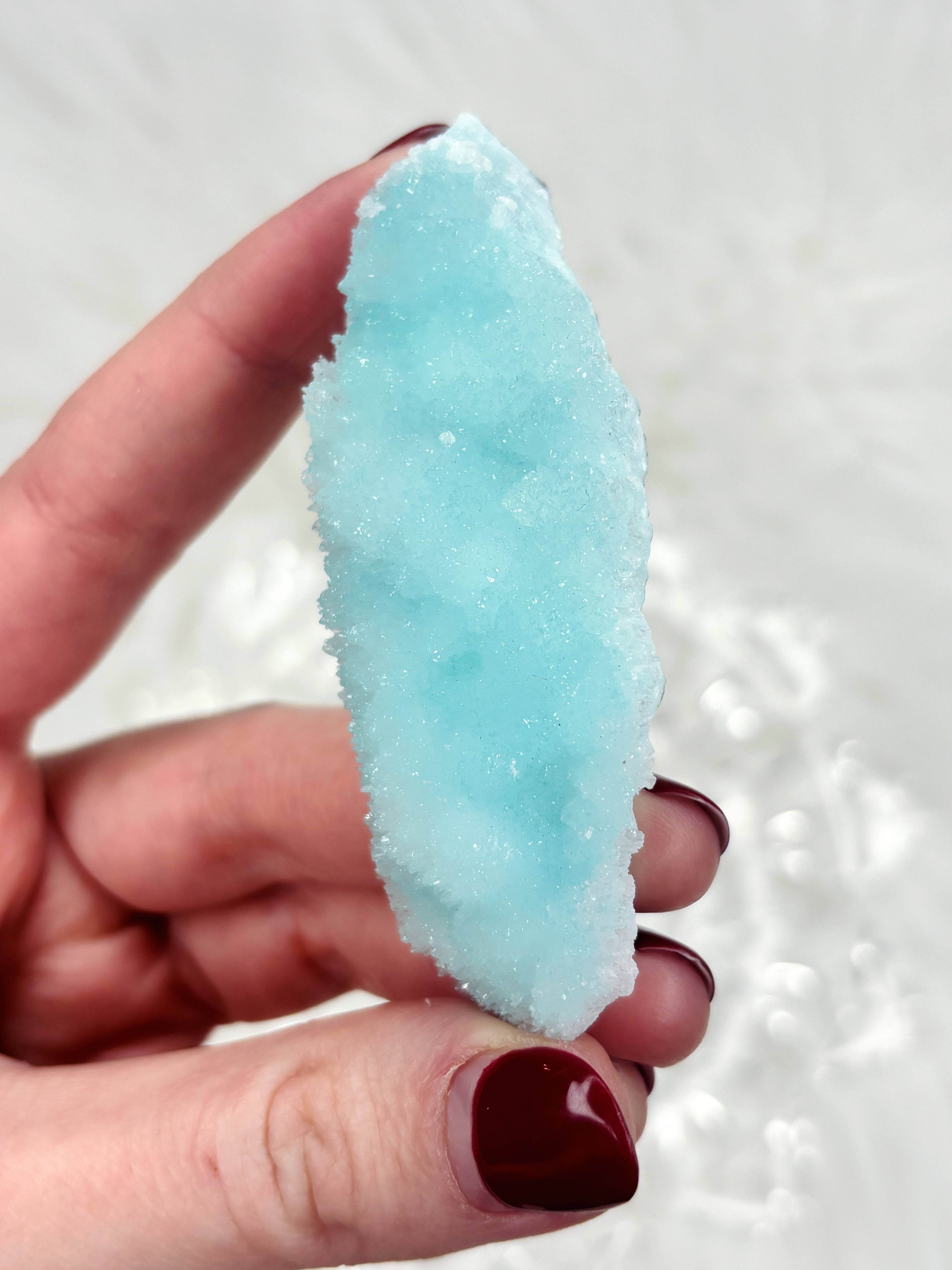 Sugar Hemimorphite Specimen, Natural Blue Green Hemimorphite Crystal