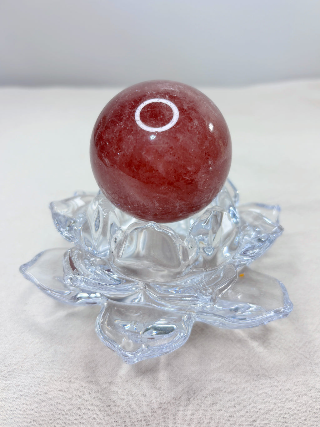 Strawberry Quartz Crystal Sphere