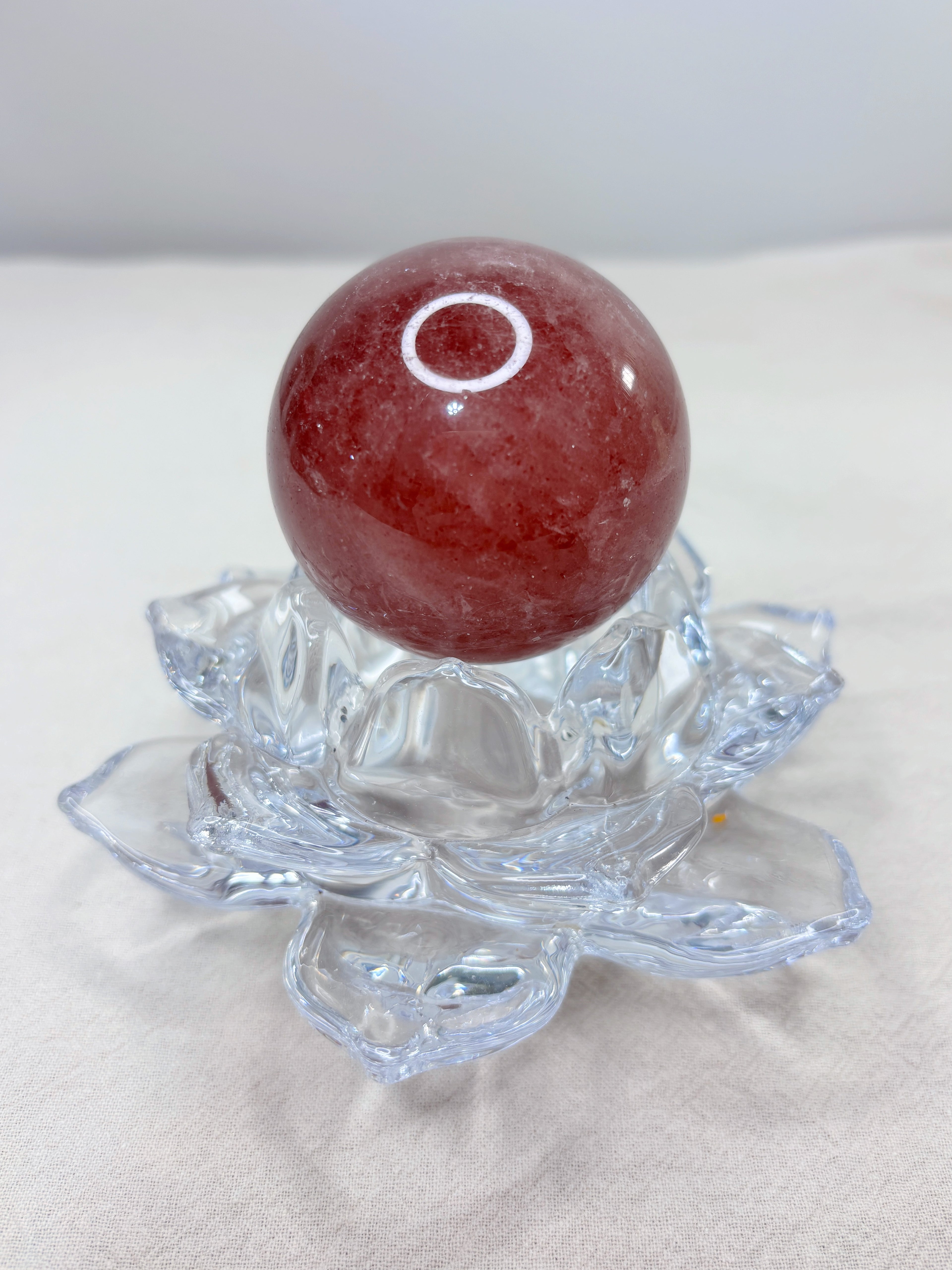Strawberry Quartz Crystal Sphere