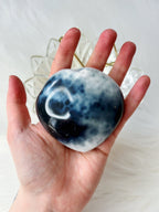 Orca Agate Crystal Heart