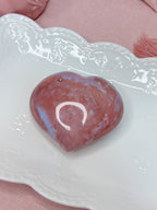 Pink Ocean Jasper Heart