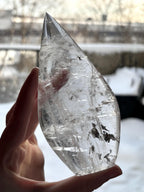 High Quality Clear Quartz Freeform, Natural Polished Quartz Crystal Carving