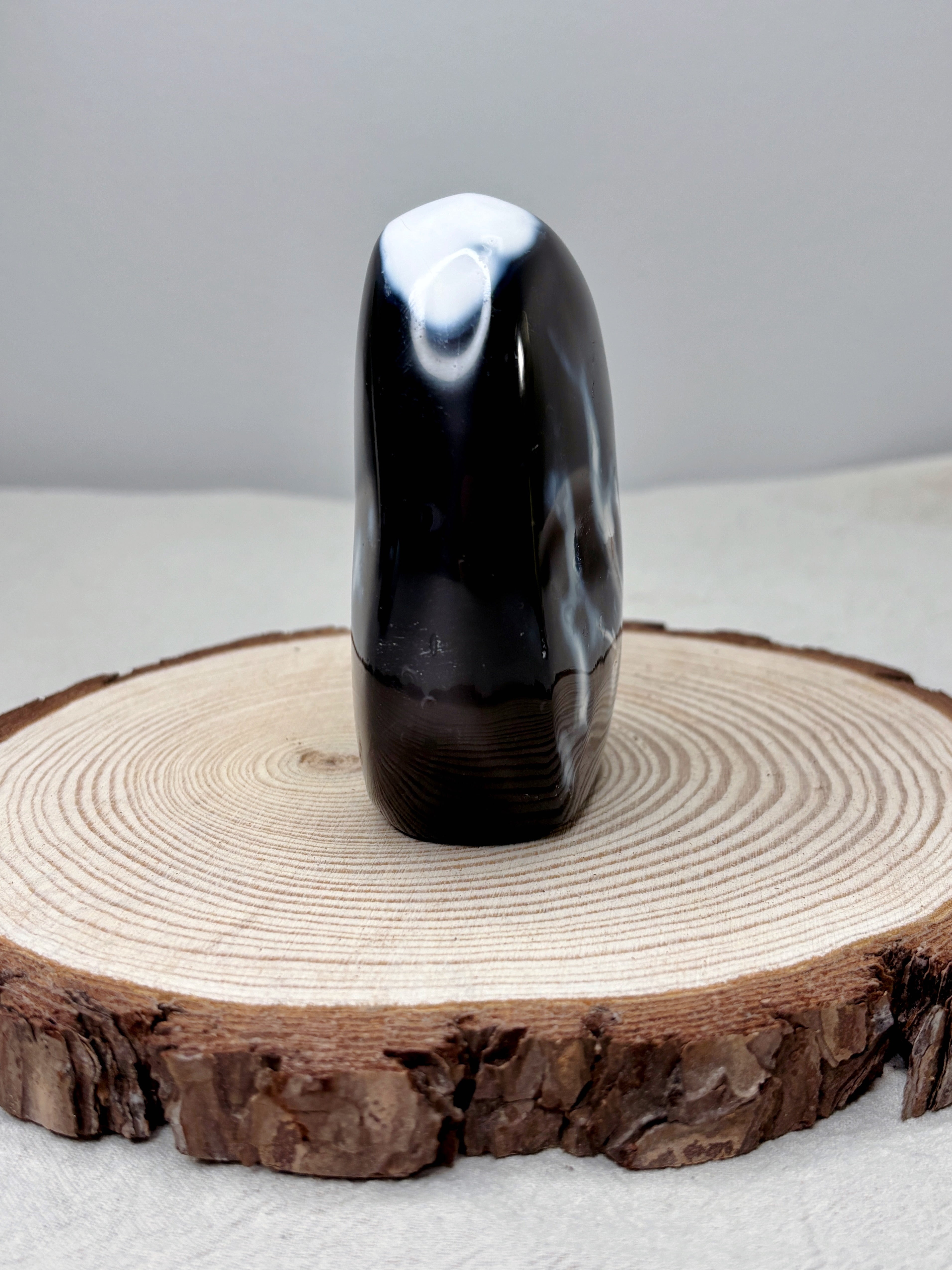 Orca Agate Crystal Freeform