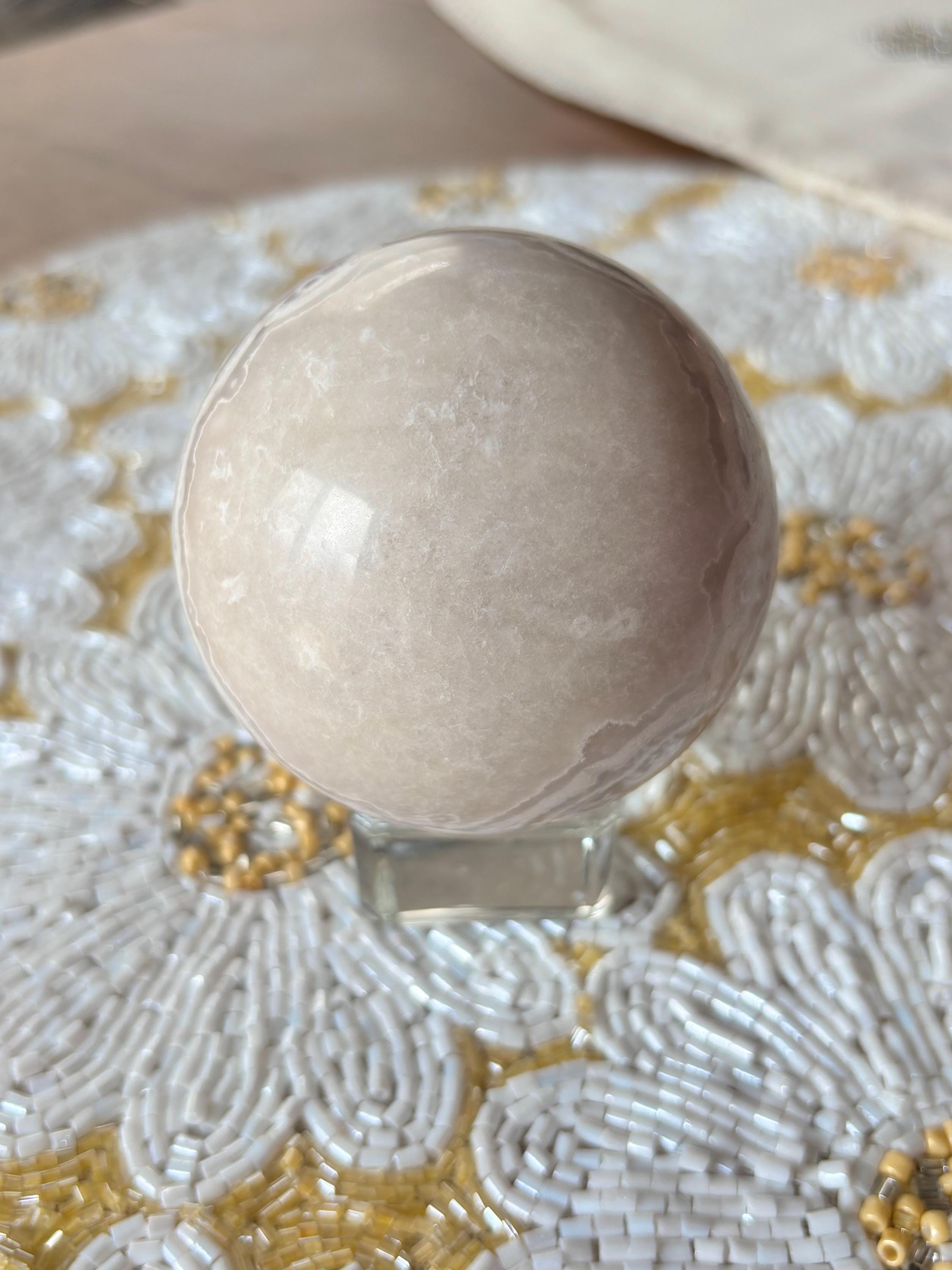 Unique Pink Amethyst Flower Agate Sphere