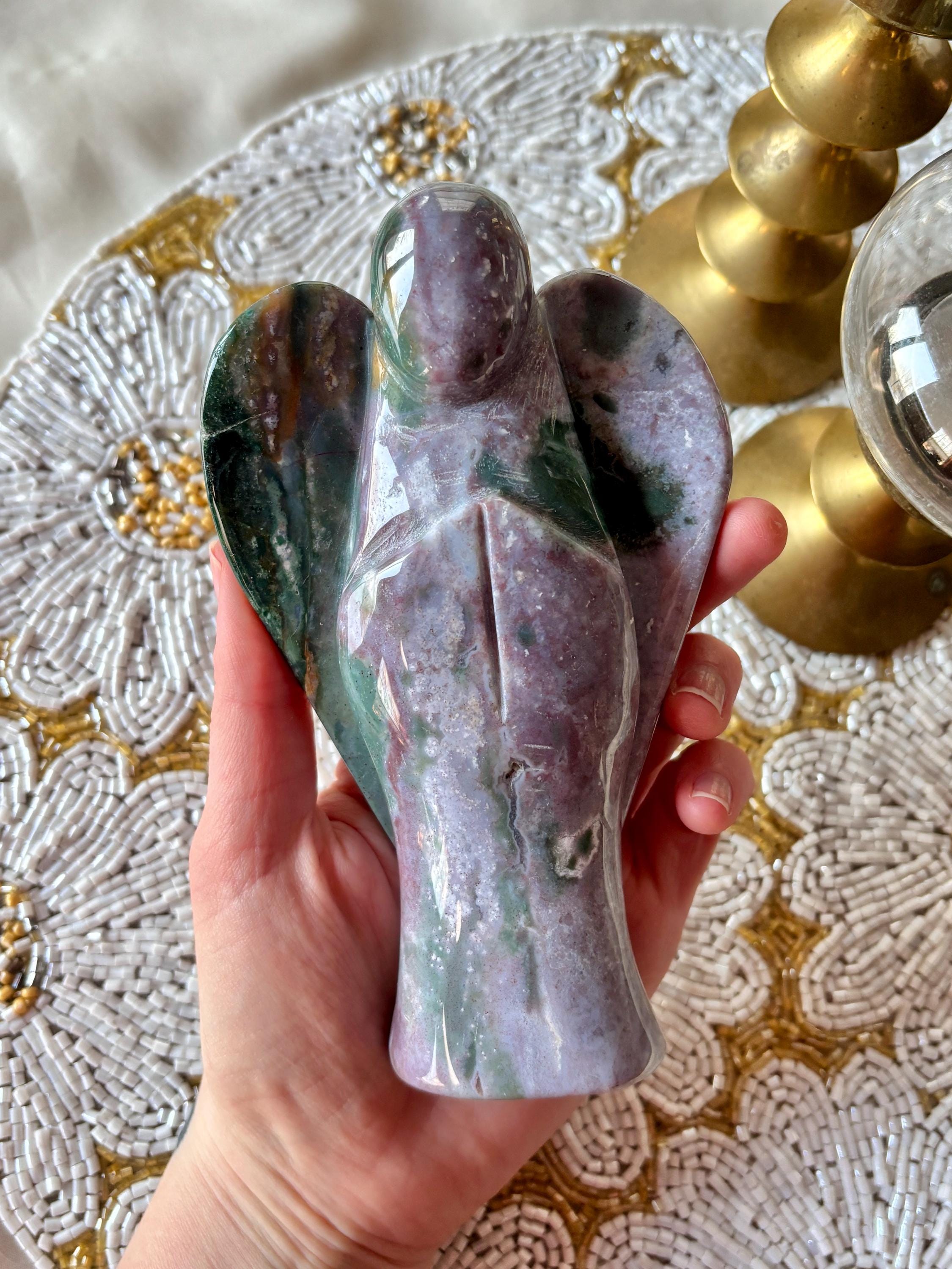 Large Ocean Jasper Guardian Angel