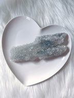 Large Apophyllite Crystal Cluster, Raw Icy Blue-Grey Diamond Apophyllite Specimen