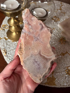 Pink Amethyst Flower Agate Slab