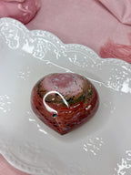 Pink & Red Sea Jasper Heart