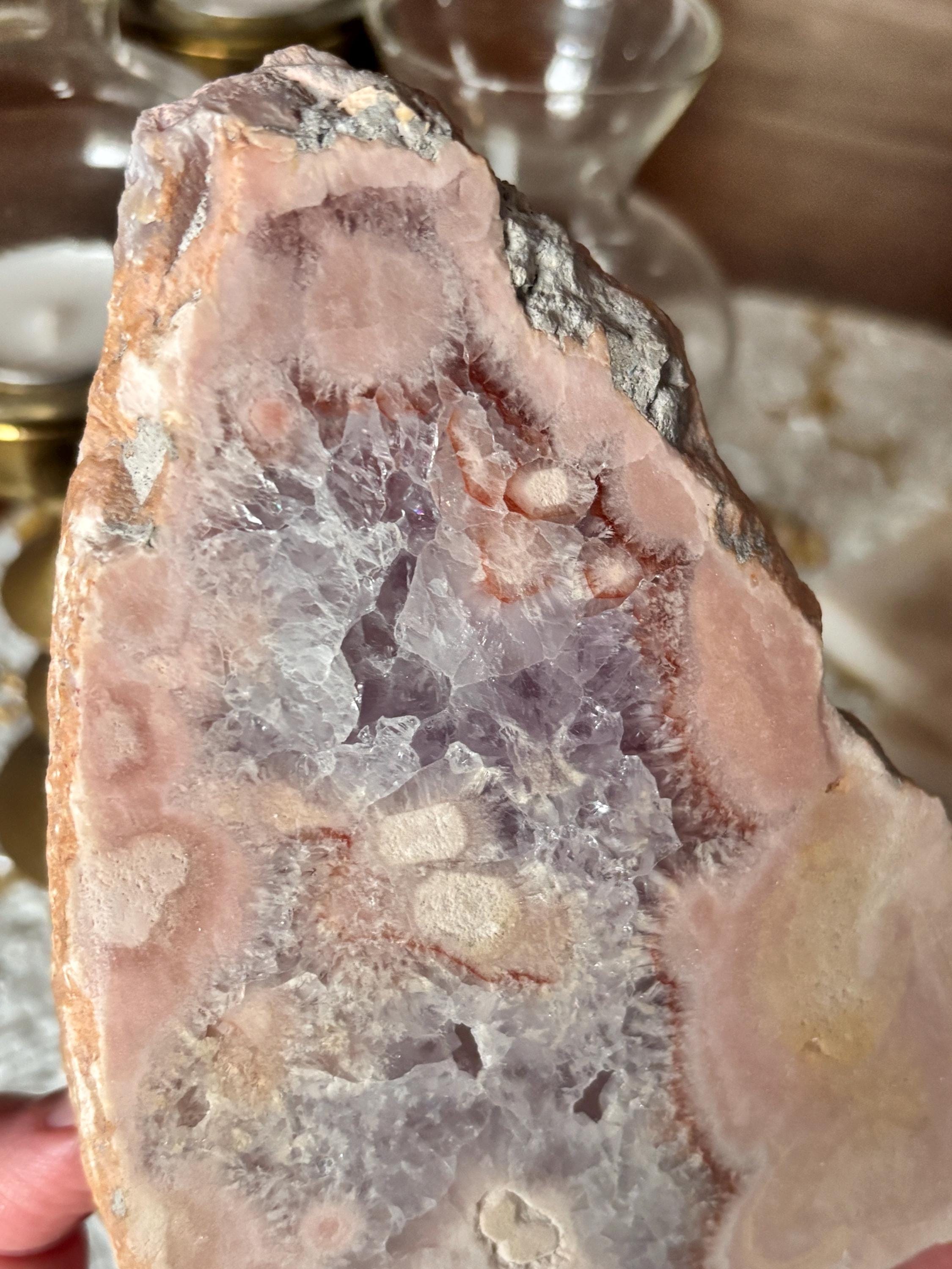 Amethyst Flower Agate Slab