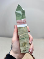 Large Pastel Ocean Jasper Tower