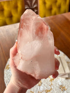 Large Raw Pink Quartz Crystal