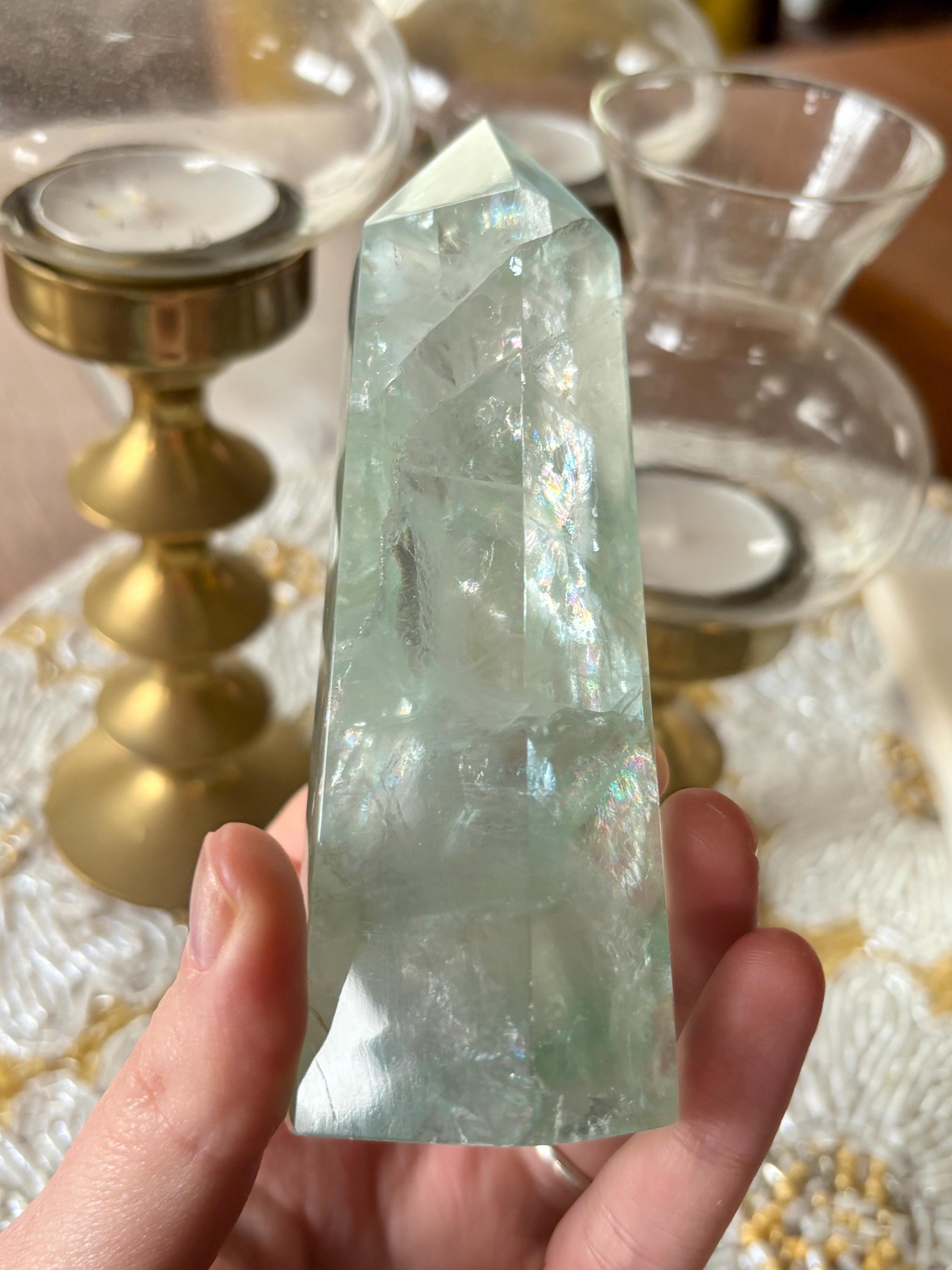 Glassy Green Fluorite Tower