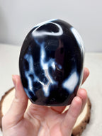 Orca Agate Crystal Freeform