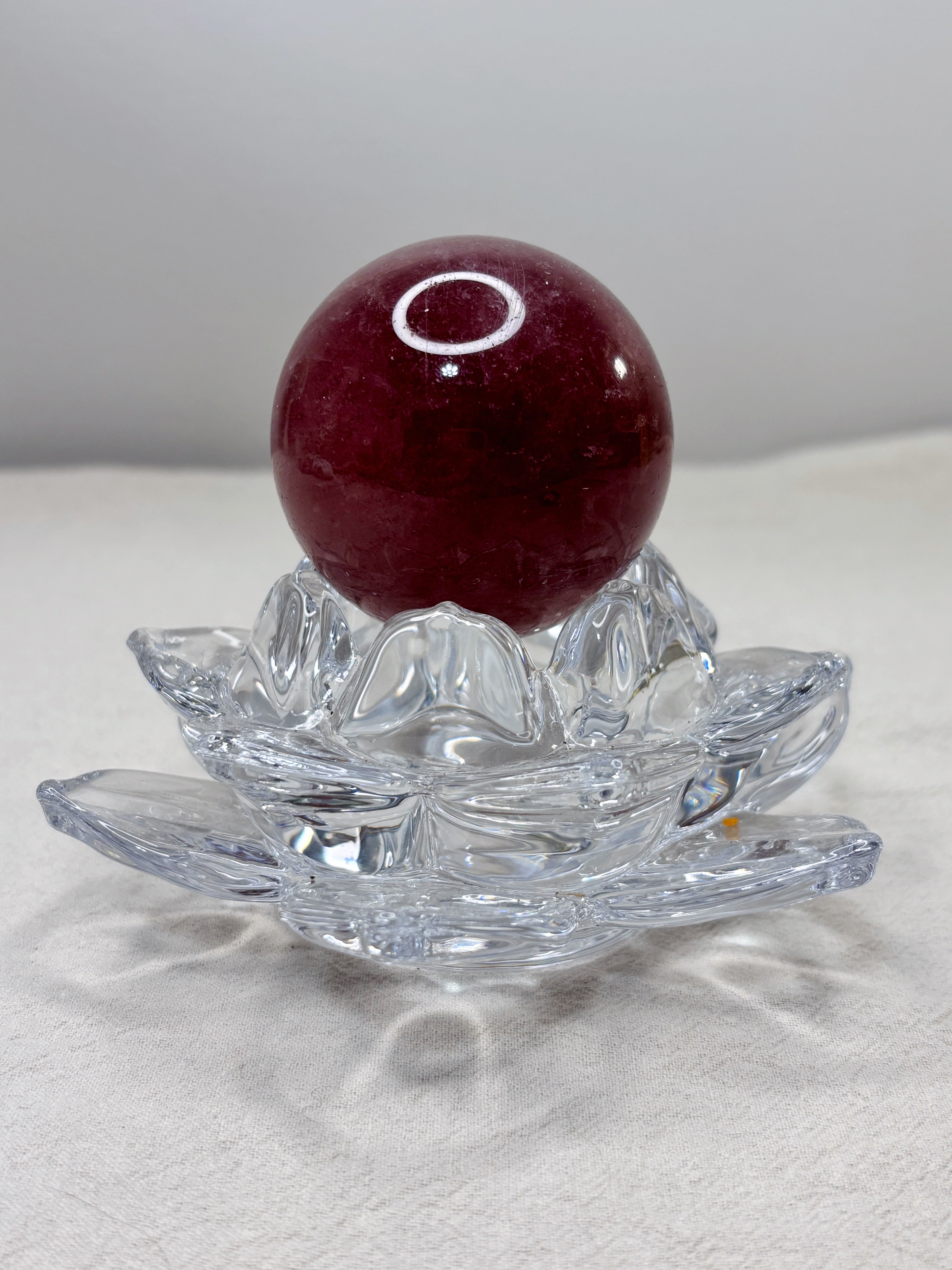 Strawberry Quartz Crystal Sphere