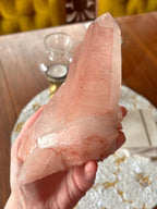 Large Raw Pink Quartz Crystal