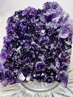 High Quality Deep Purple Amethyst Freeform, Natural Raw Amethyst Cut Base from Uruguay