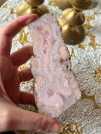 Pink Amethyst Flower Agate Slab