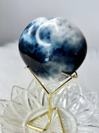 Orca Agate Crystal Heart