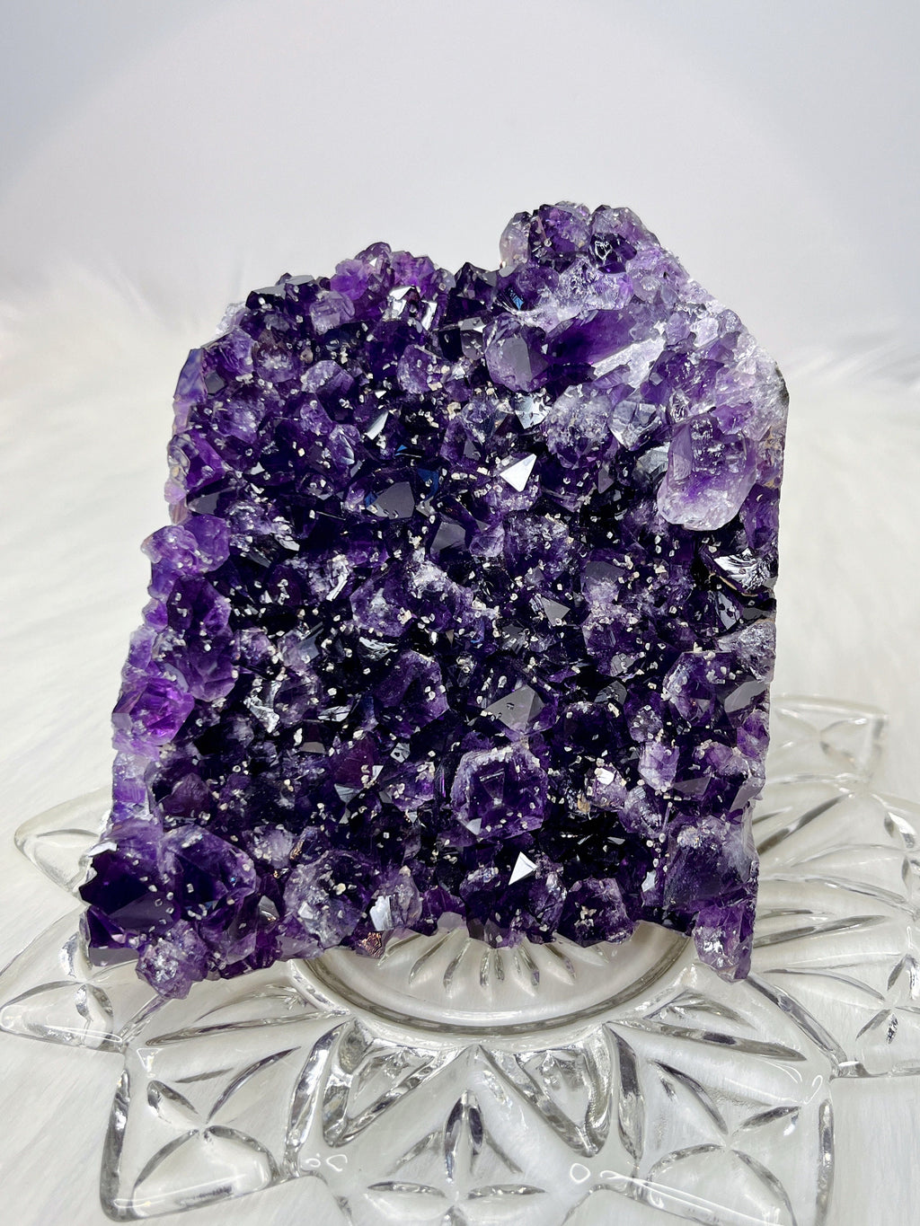 High Quality Deep Purple Amethyst Freeform, Natural Raw Amethyst Cut Base from Uruguay