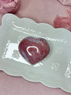 Pink Ocean Jasper Heart