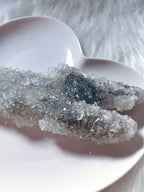 Large Apophyllite Crystal Cluster, Raw Icy Blue-Grey Diamond Apophyllite Specimen