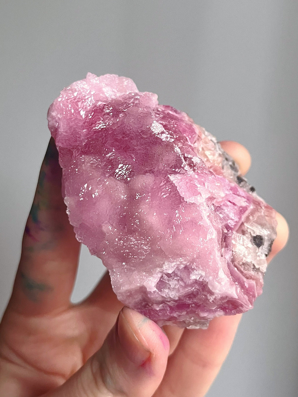 Pink Cobalto Calcite Specimen, Natural Raw Cobalto Calcite Crystal From Morocco