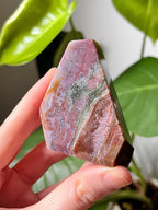 Pink Ocean Jasper Freeform, Rainbow Ocean Jasper Crystal