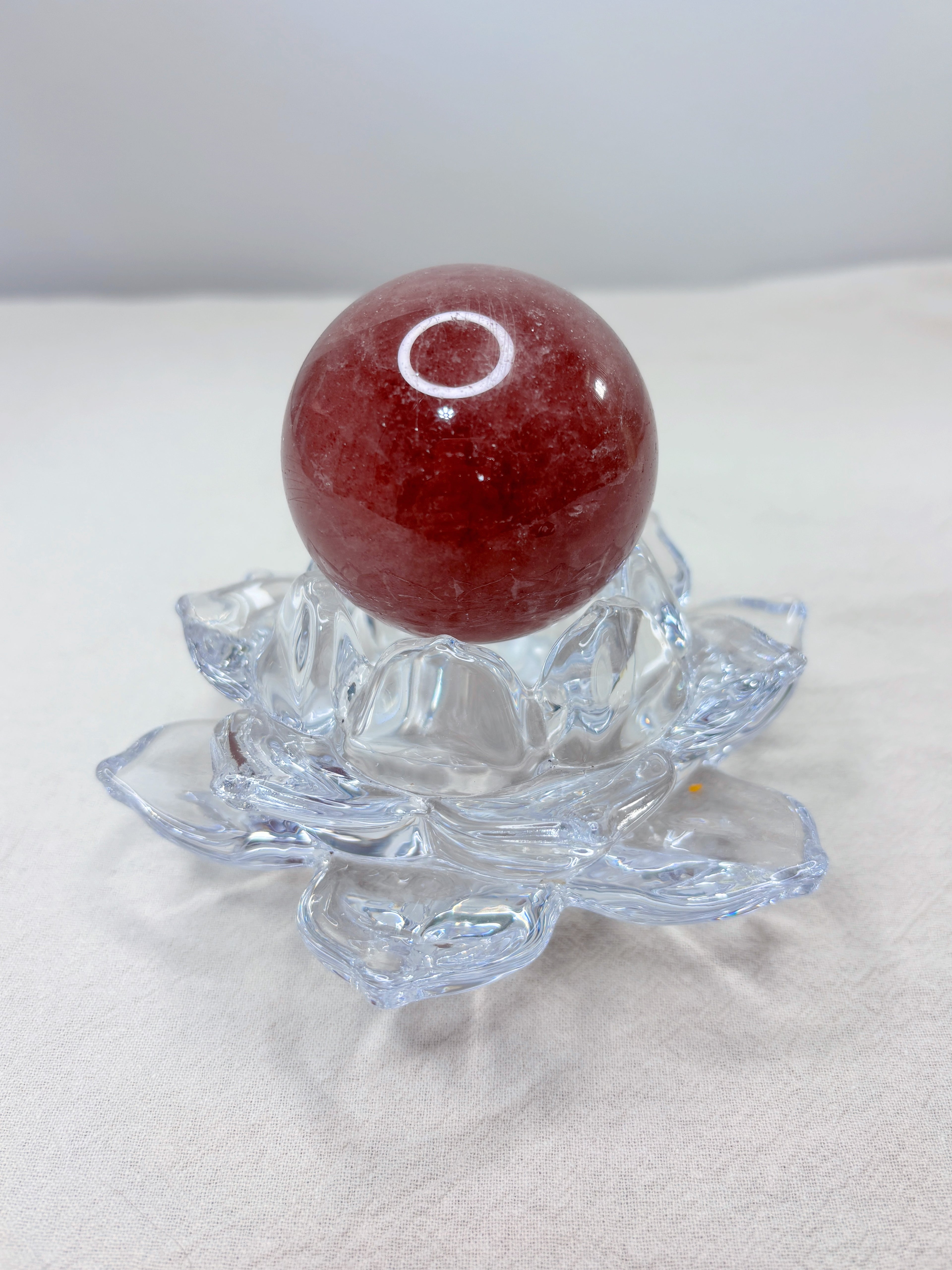 Strawberry Quartz Crystal Sphere