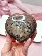 Pink & Red Sea Jasper Heart