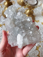 Large Apophyllite Crystal Cluster, Raw Blue Diamond Apophyllite Specimen