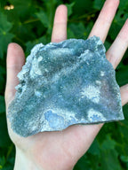 Blue Green Amethyst Crystal, Raw "Rainbow" Galaxy Sugar Amethyst