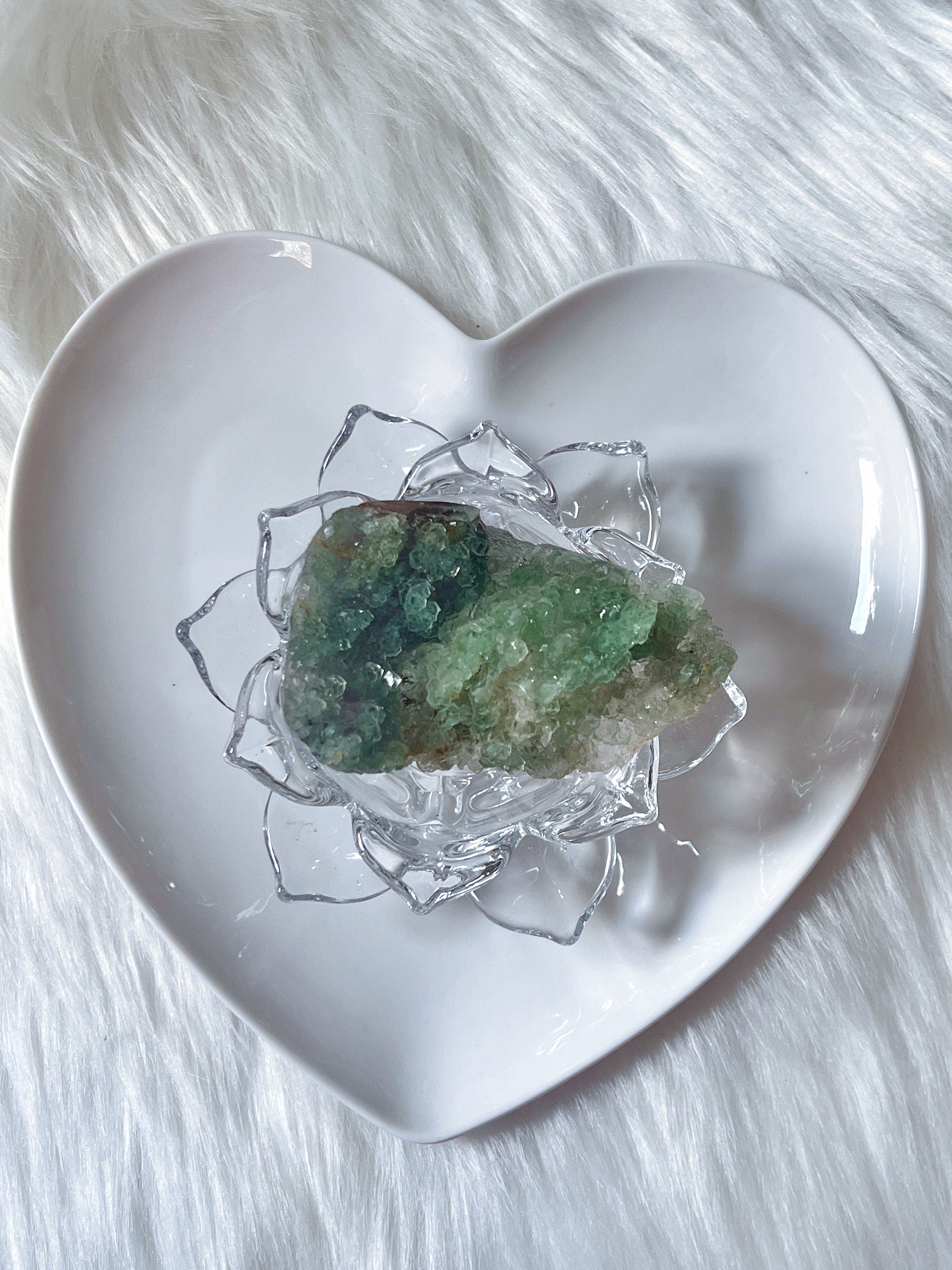 Botryoidal Green Fluorite, Natural Raw Green Fluorite Crystal Cluster/Mineral Specimen
