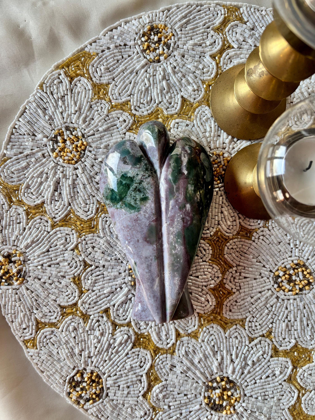 Large Ocean Jasper Guardian Angel