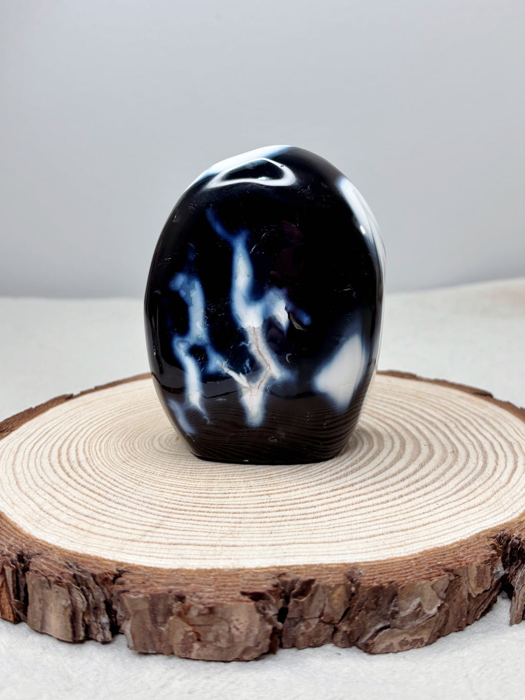 Orca Agate Crystal Freeform