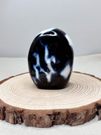 Orca Agate Crystal Freeform