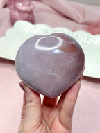 Lavender Sea Jasper Heart