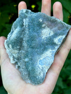 Blue Green Amethyst Crystal, Raw "Rainbow" Galaxy Sugar Amethyst