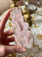 Pink Amethyst Flower Agate Slab