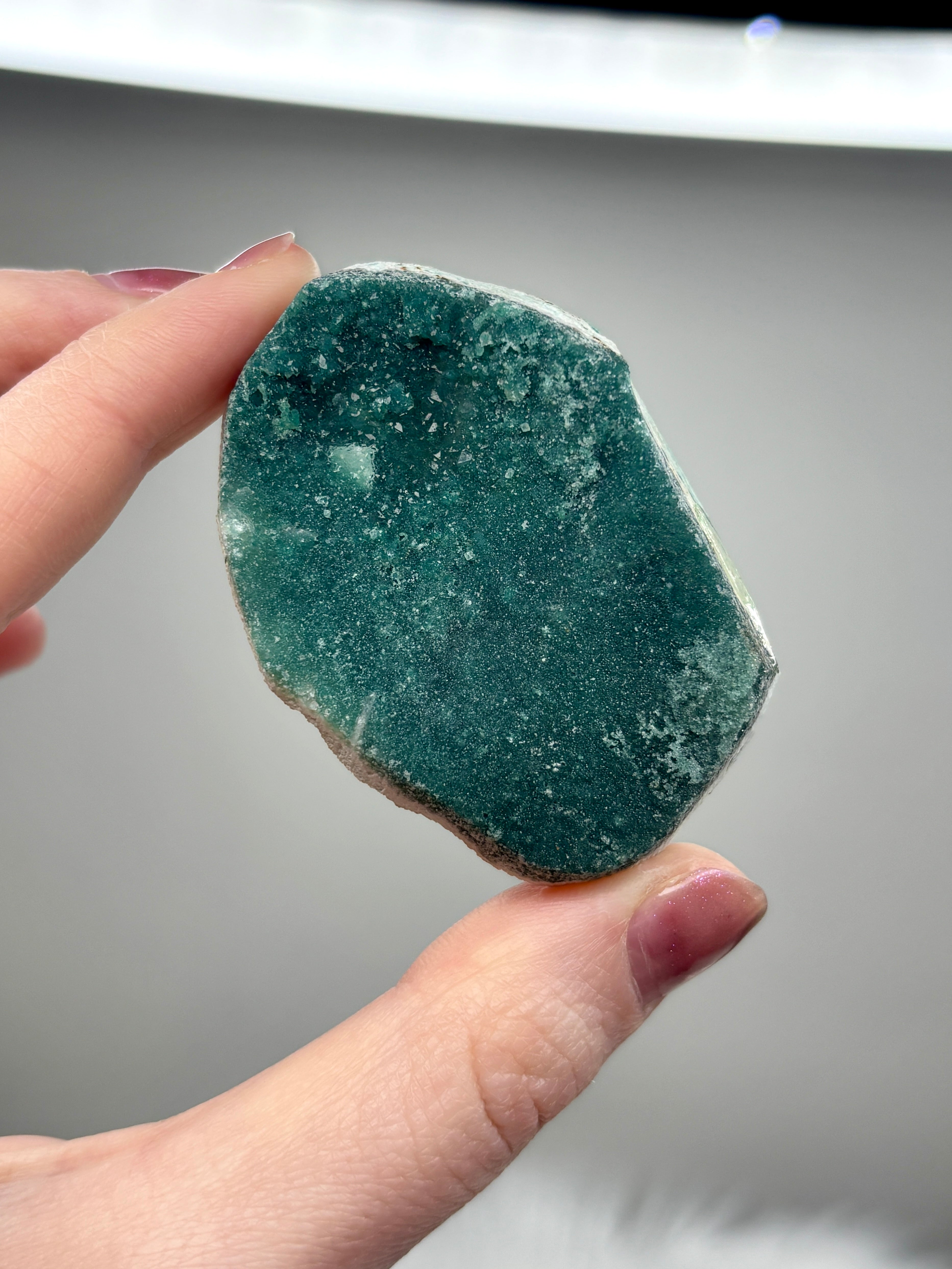 Green Sugar Apophyllite Crystal, Raw Natural Marshy Apophyllite Matrix, Mineral Specimen Collectable