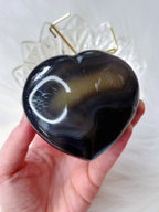 Natural Blue Orca Agate Heart