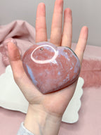 Pink Ocean Jasper Heart