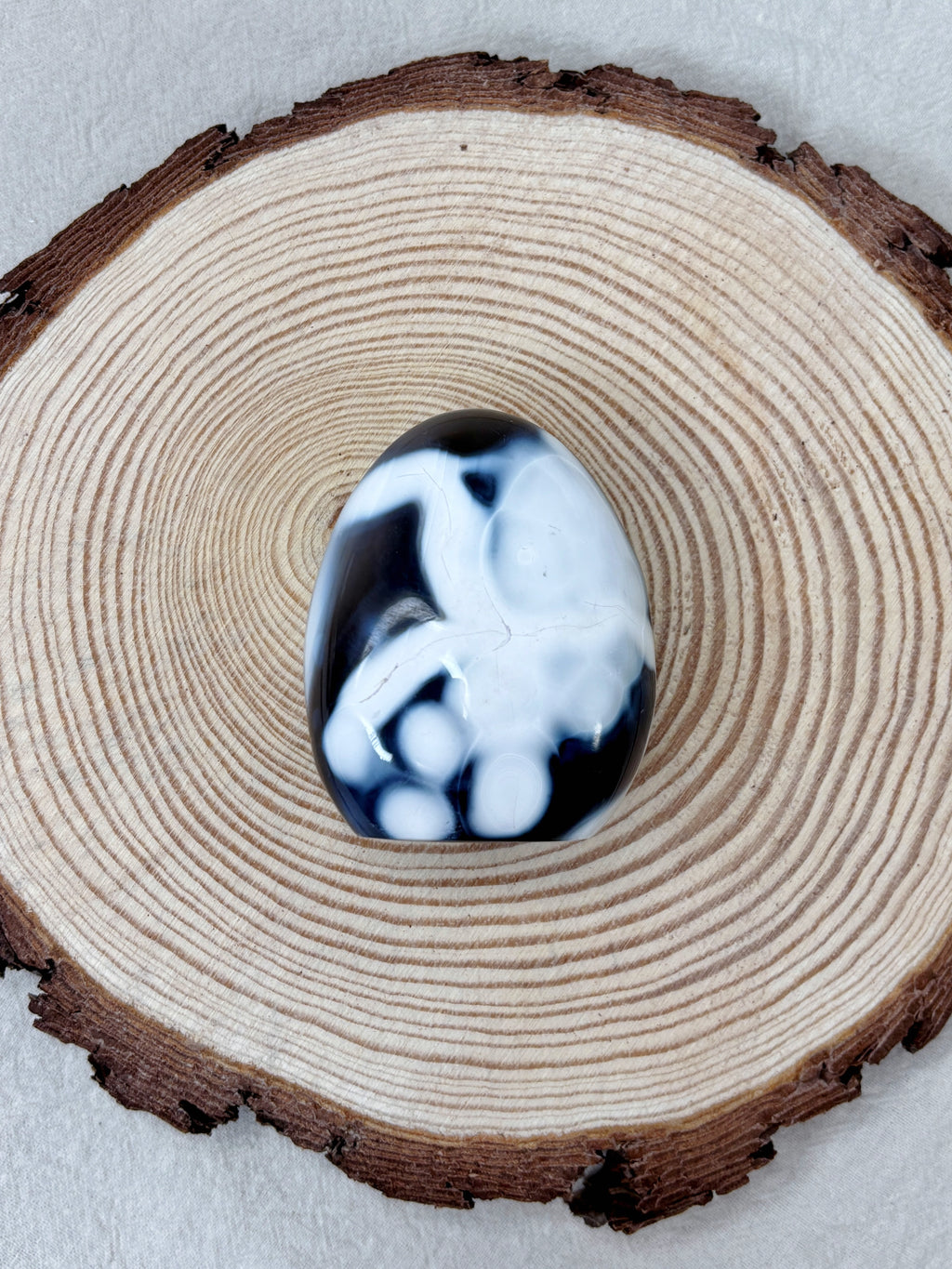 Orca Agate Crystal Freeform