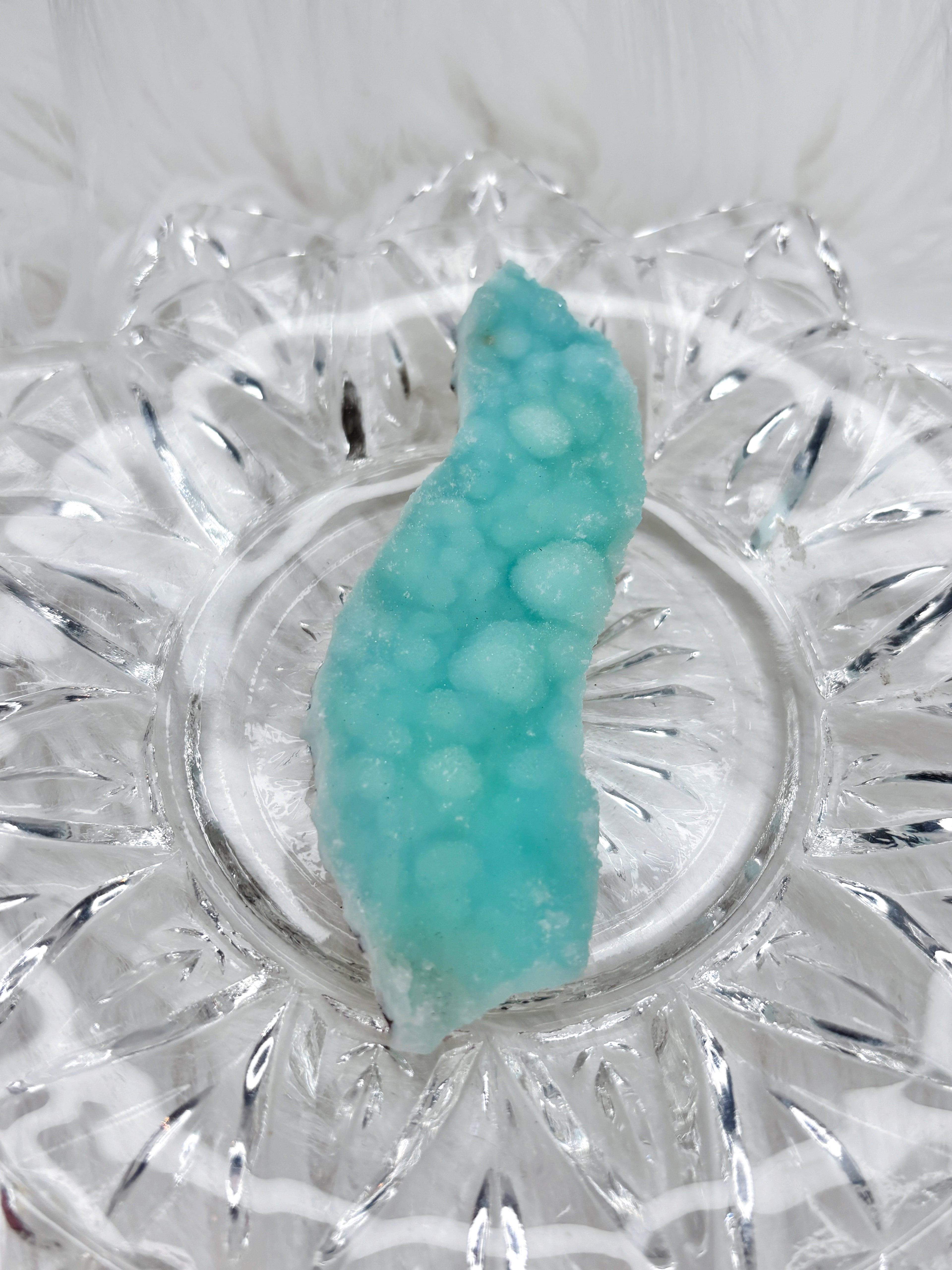 Botryoidal Hemimorphite Specimen, Natural Blue Green Hemimorphite Crystal