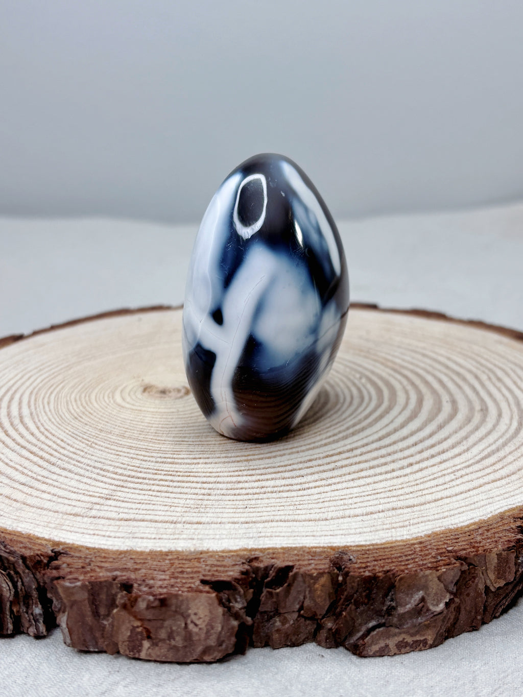 Orca Agate Crystal Freeform